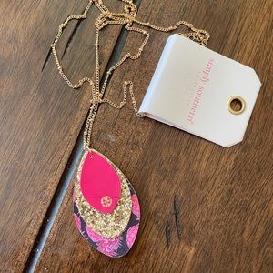 Simply Southern pineapple teardrop necklace